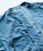 INDIGO 裏毛&ピグメントダイ　ブルゾン